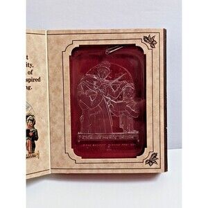 Vintage 1978 McDonald's Ornament Norman Rockwell Painting Dickens Christmas Trio